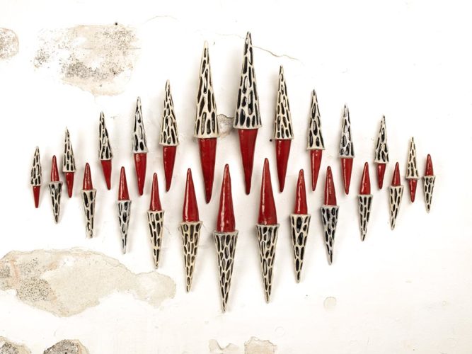 Jenni Ward ceramic sculpture | hive series
