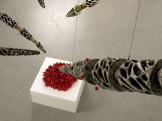 Jenni Ward ceramic sculpture | branch series