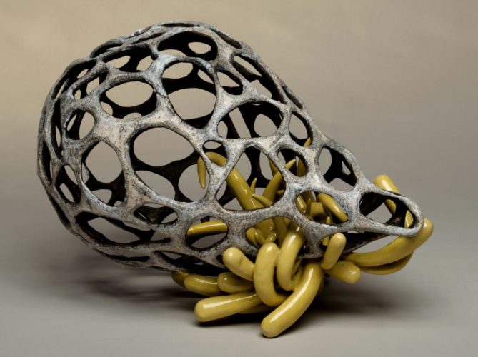 Jenni Ward ceramic sculpture | nest series