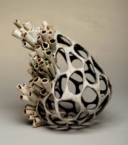Jenni Ward ceramic sculpture | nest series