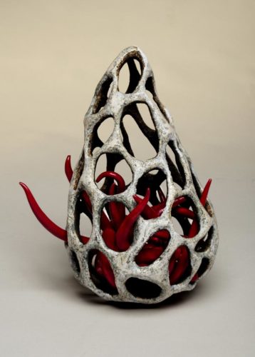 Jenni Ward ceramic sculpture | nest series