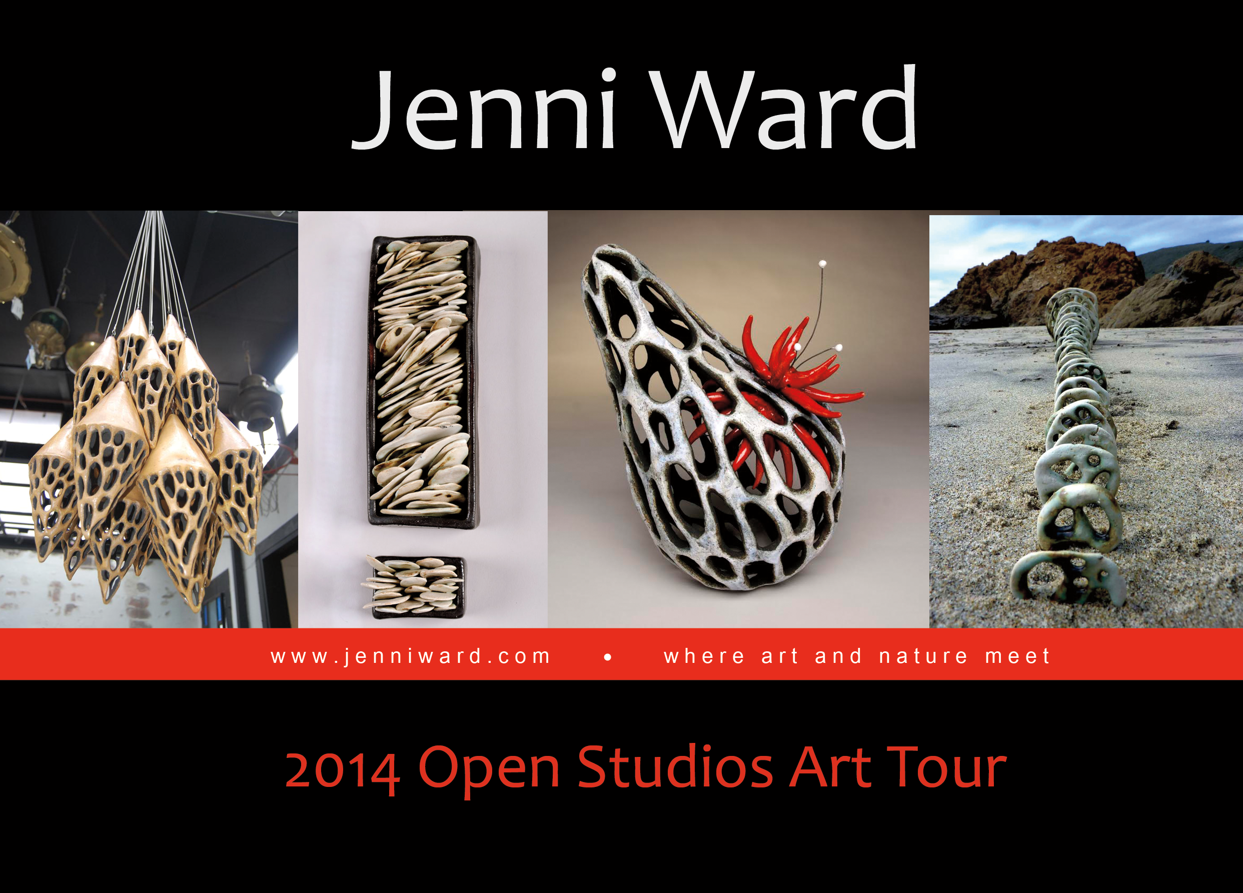 Jenni Ward ceramic sculpture Open Studios Art Tour 2014