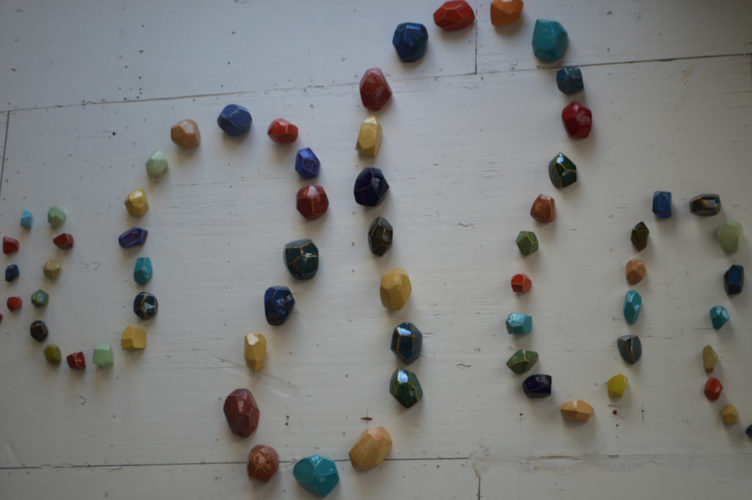 Jenni Ward ceramic sculpture | installations | rock candy river