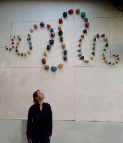 Jenni Ward ceramic sculpture | installations | rock candy river installation