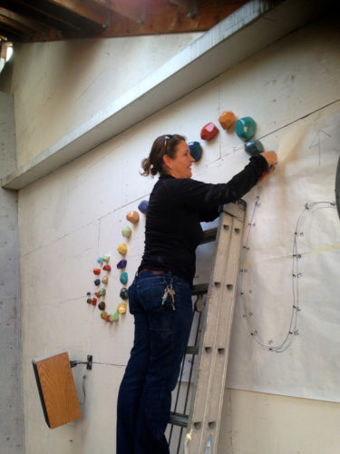 Jenni Ward ceramic sculpture | installations | rock candy river installation