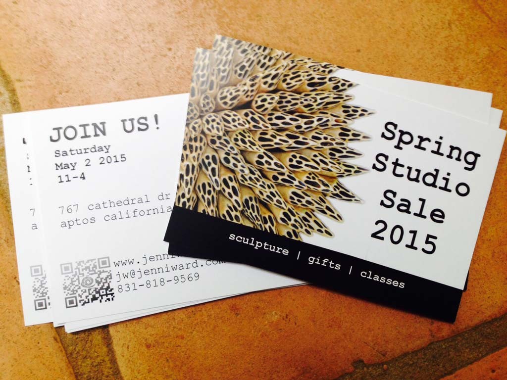 Jenni Ward ceramic sculpture | the dirt | studio sale postcards are here!