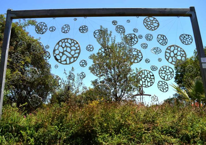 Jenni Ward ceramic sculpture | installations | bone series outdoor installation