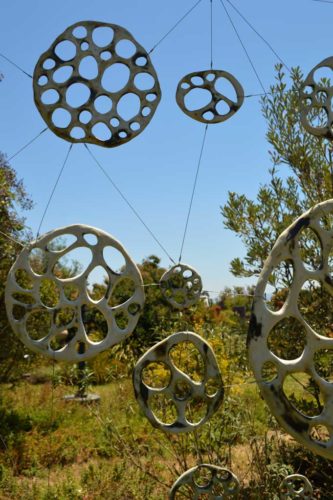 Jenni Ward ceramic sculpture | installations | bone series outdoor installation