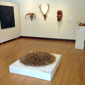 Jenni Ward ceramic sculpture | the dirt | The Hive has landed in Grand Rapids
