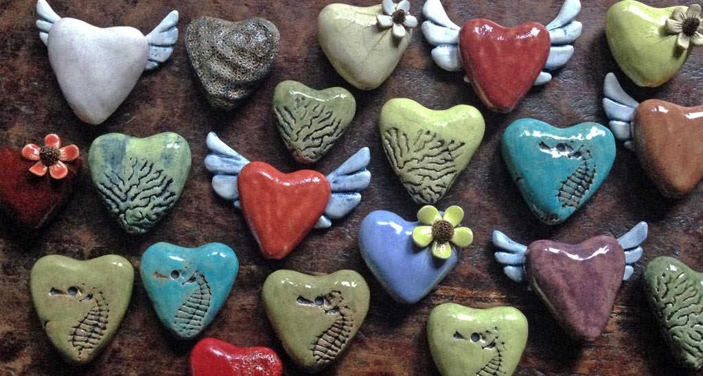 Art Hearts | the dirt | Jenni Ward ceramic sculpture