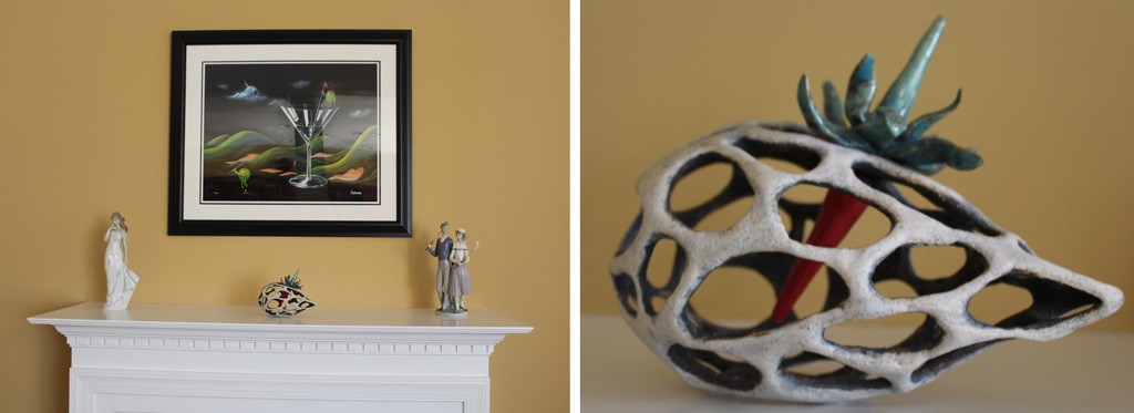 My Art, Your Space: Gilson Family | the dirt | Jenni Ward ceramic sculpture