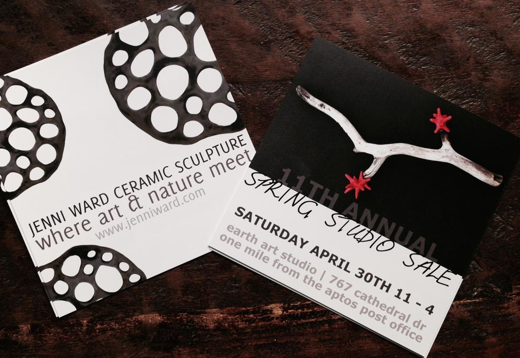 Studio Sale Postcards Have Arrived | the dirt | Jenni Ward ceramic sculpture