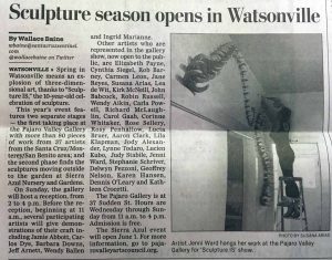 Local Press for Sculpture IS: | the dirt | Jenni Ward ceramic sculpture