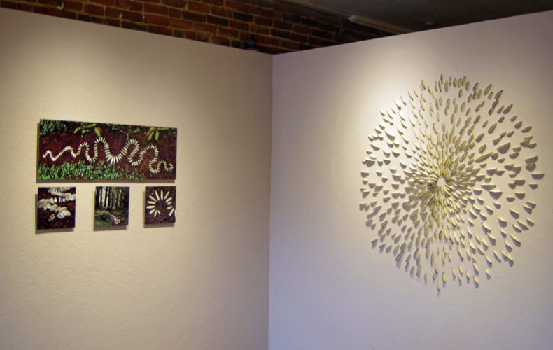 where art & nature meet exhibit | installations | Jenni Ward ceramic sculpture