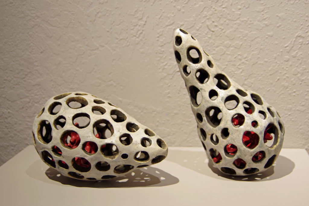 where art & nature meet exhibit | installations | Jenni Ward ceramic sculpture