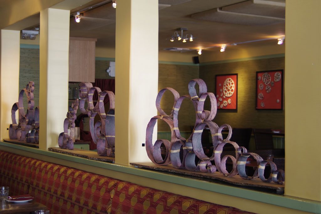 New Installations at Cin-Cin Wine Bar in Los Gatos! | the dirt | Jenni Ward ceramic sculpture