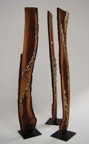 Lichen Series | Walnut Trees | installations | Jenni Ward ceramic sculpture