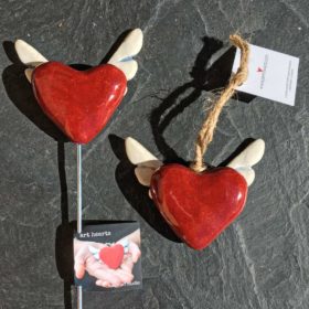 New Art Hearts are Restocked! | the dirt | Jenni Ward ceramic sculpture