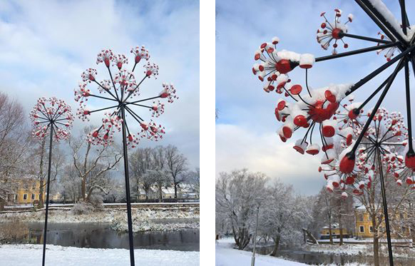 It Snowed on the Umbels! | the dirt | Jenni Ward ceramic sculpture