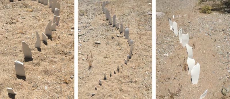 week five ephemeral art installations | the dirt | Jenni Ward ceramic sculpture