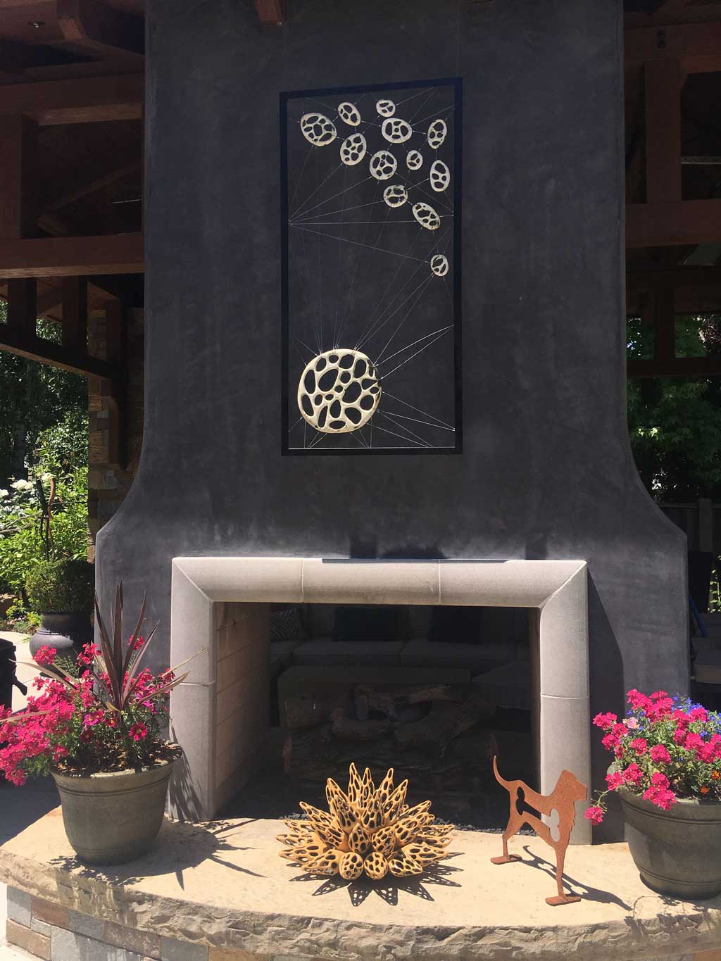 east los gatos residence | installations | Jenni Ward ceramic sculpture