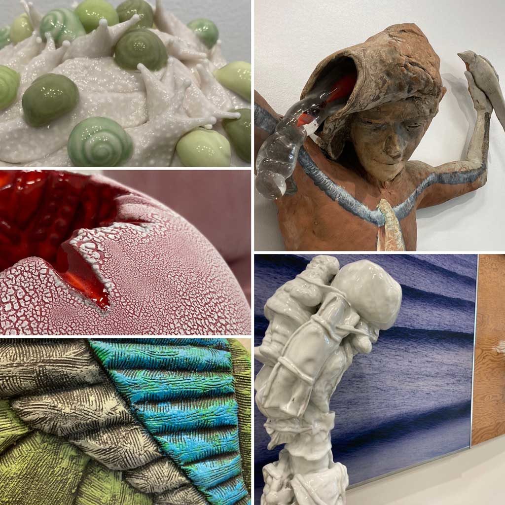 Scenes from NCECA 2022 day one | the dirt | Jenni Ward ceramic sculpture