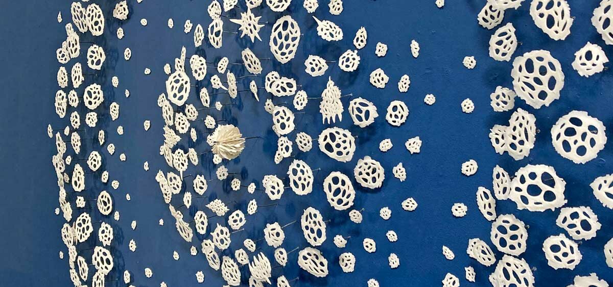 Radiolarian Water Drop | Jenni Ward ceramic sculpture